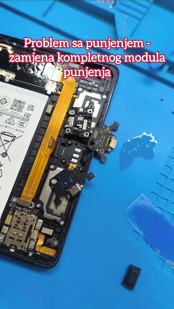 Zamjena modula za punjenje na Samsung tabletu – galerija popravki tableta