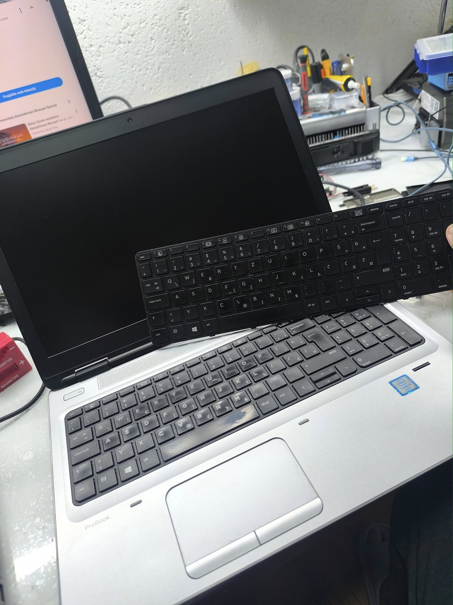 Zamjena tastature na HP ProBook laptopu u servisu SMARTFIX